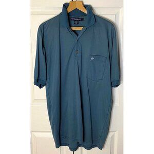 Vintage Gentleman's Club Mens Polo Shirt- Size XXL 2XL Teal